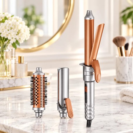 Coffret Brosse Lissante Et Bouclante 3en1 65W - DSP 20619
