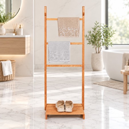 Porte-Serviettes en Bois Naturel Modèle L