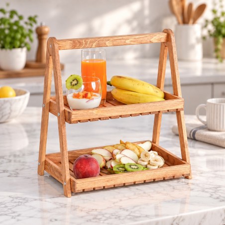 Serviteur Petit Déjeuner en Bois