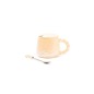Tasse à café en céramique avec cuillère 250ml - Jaune