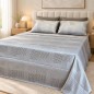 Parure de Lit 2 Places 100% Satin de Coton avec 2 Taies Parure de Lit 2 Places 100% Satin de Coton avec 2 Taies