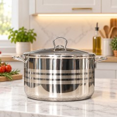 Faitout 24 cm en Inox 18/10 - Karkmos