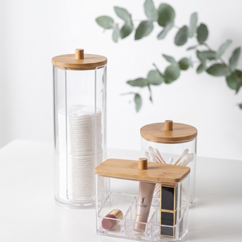 Set de Rangement Bijoux et Accessoires 3 Pièces en Acrylique