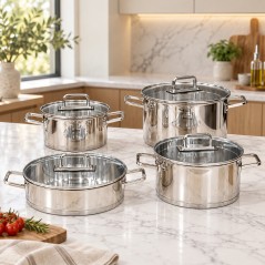 Batterie de Cuisine Inox 18/10 8 Pièces - Vivaldi G615