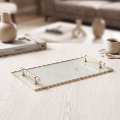 Plateau Rectangulaire en Verre 35 x 20 cm