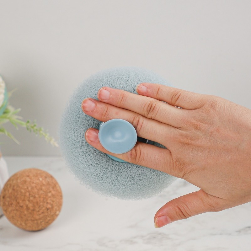 Éponge de Bain Ronde avec Poignée