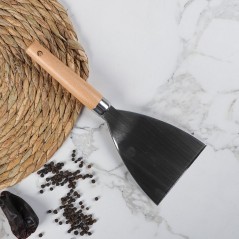 Pelle de Cuisine en Inox avec Manche Bois