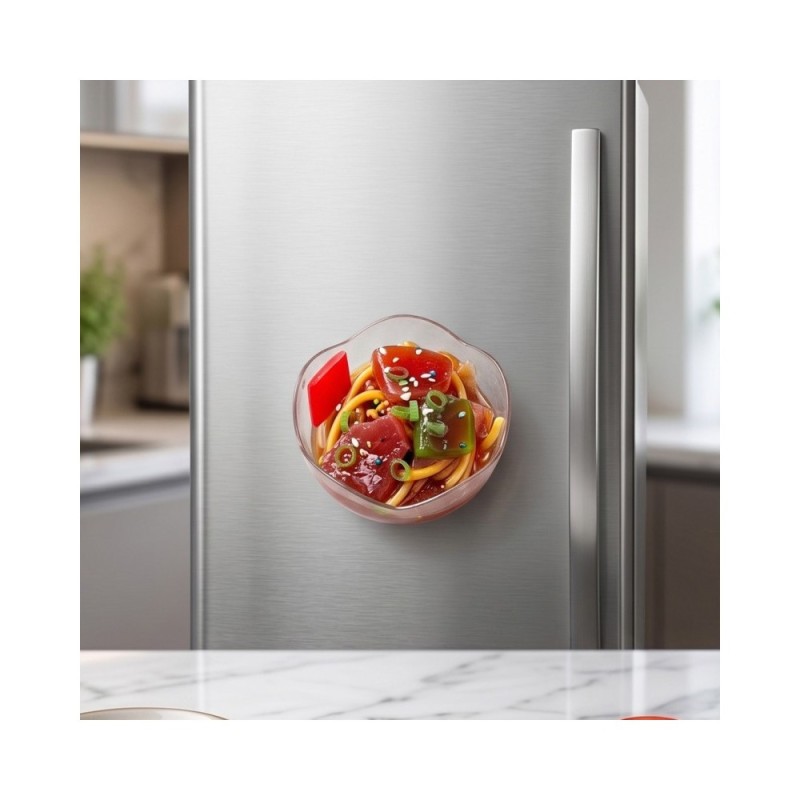 Gadget Décoratif Bol de Nouilles Magnétique Ø 6 cm