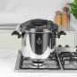 Cocotte-Minute 7L 22 cm en Inox 18/10 - Noir - Falez