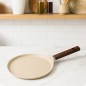 Crêpière en Granite 24 cm avec Manche en Bois - Falez