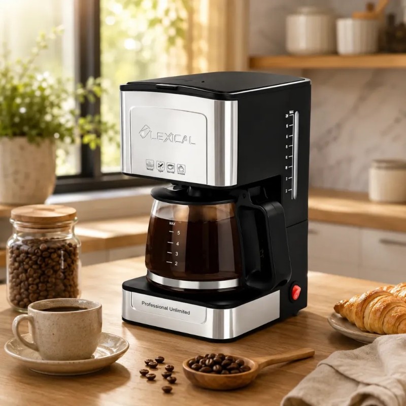 Cafetière Électrique 680W 420 ml - Lexical LEM-0633 Cafetière Électrique 680W 420 ml - Lexical LEM-0633