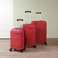 Série de 3 Valises en Polypropylène Incassable Rouge Noir - Starbag