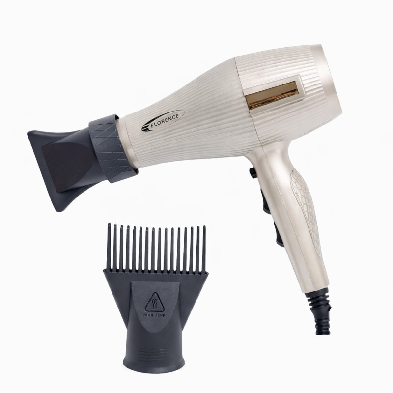 Sèche-Cheveux Pro 2000W Grège - Florence HK447-2 Sèche-Cheveux Pro 2000W Grège - Florence HK447-2