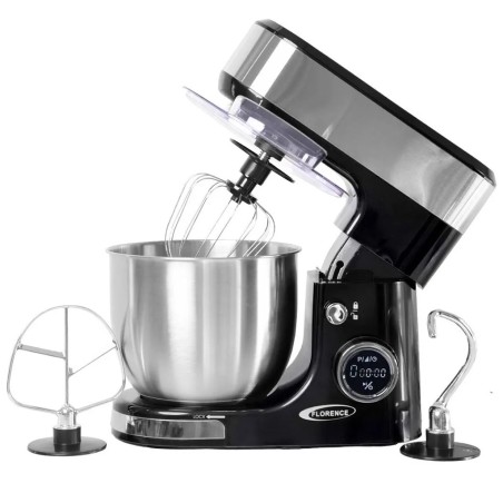 Robot Pétrin avec Afficheur 5L 1300W Noir - Florence 6461AE