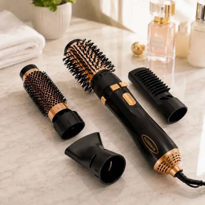 Brosse Coiffante Rotative 5en1 1200W - Florence HK-438