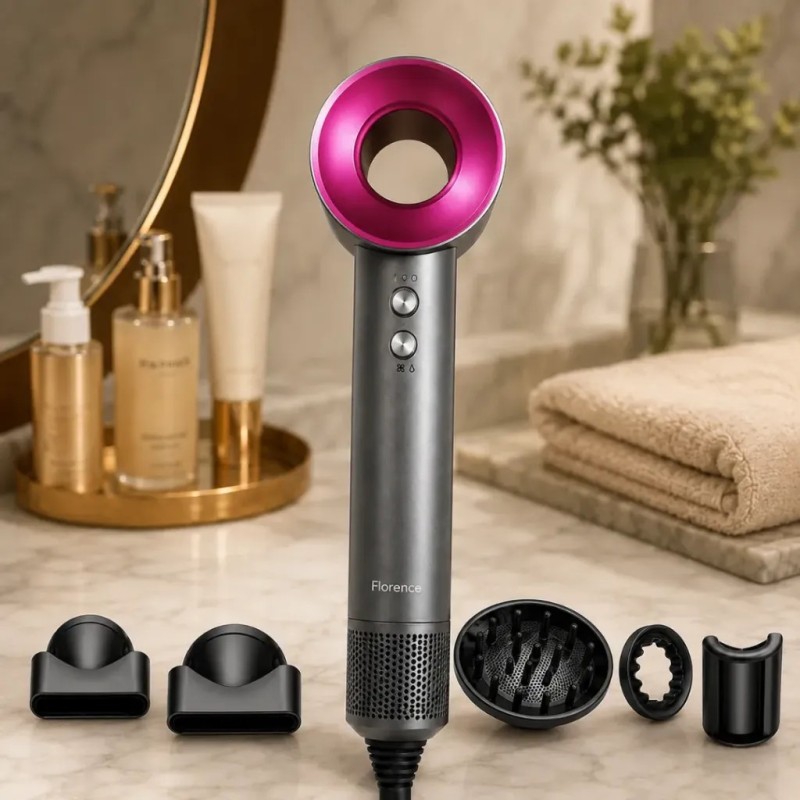 Sèche-Cheveux 5en1 1800W 110000 RPM - Florence HK445