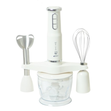 Mixeur Plongeant 4en1 600W Blanc - Florence HK335