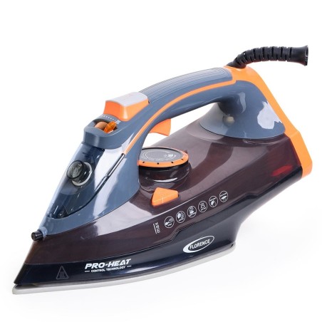 Fer à Repasser Vapeur & à Sec 2400W Orange - Florence HK462