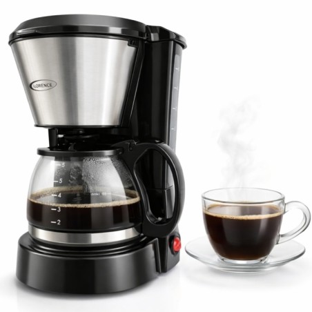 Cafetière Électrique 650W 0,75L Noir - Florence HK467