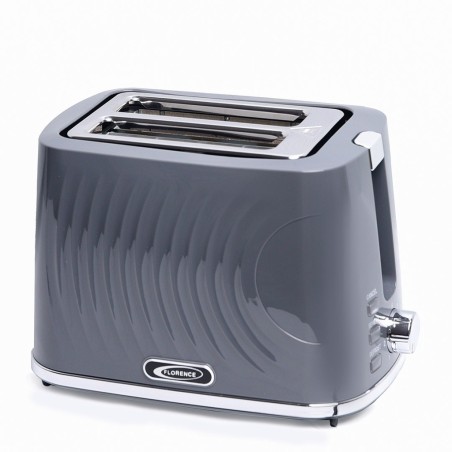 Grille-Pain 900W 2 Fentes Gris - Florence HK-412