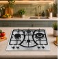 Plaque de Cuisson Encastrable 4 Feux Inox - Lexical LGS-2843