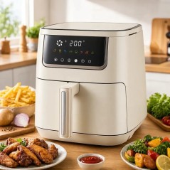 Air Fryer 7L 1600W Crème - Lexical LAF-3046-3
