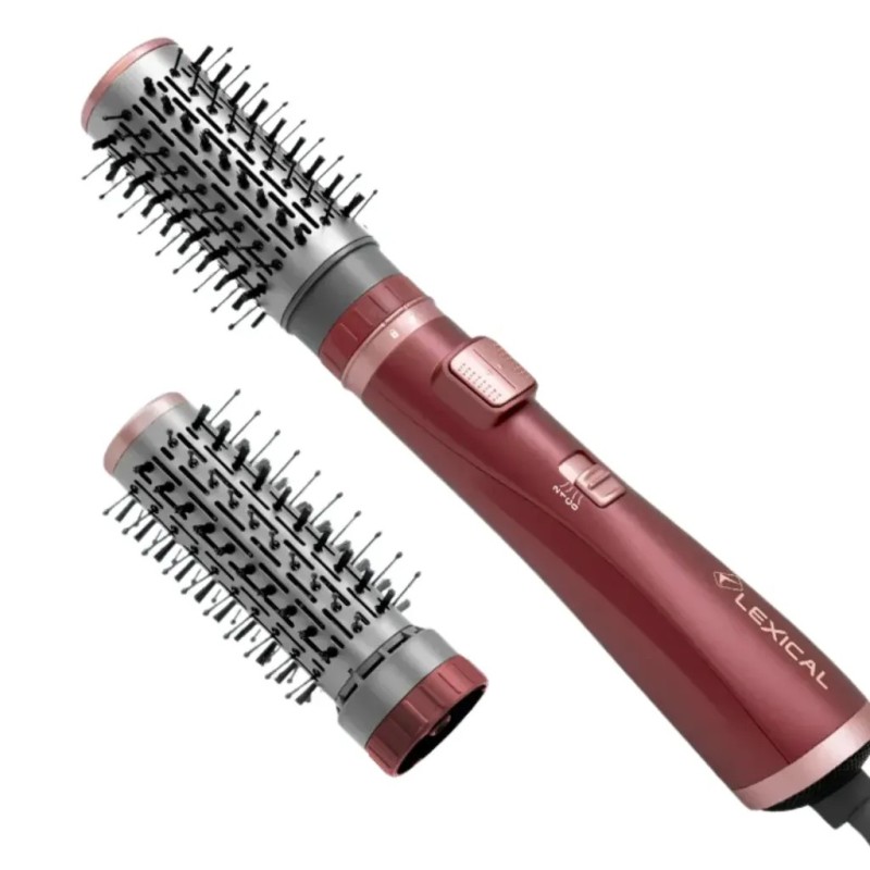 Coffret Brosse 2en1 1000W Rouge - Lexical LAS-5220-6