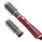 Coffret Brosse 2en1 1000W Rouge - Lexical LAS-5220-6