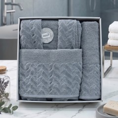 Cap de Bain Single Tresse en Coton Gris - ABM