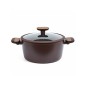 Batterie de Cuisine Granite 21 Pièces Marron - Sizar Batterie de Cuisine Granite 21 Pièces Marron - Sizar