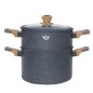 Batterie de Cuisine Granite 21 Pièces Gris - Sizar Batterie de Cuisine Granite 21 Pièces Gris - Sizar