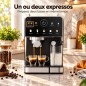 Machine à Café Expresso 9en1 1350W 20 Bars - Florence HK470