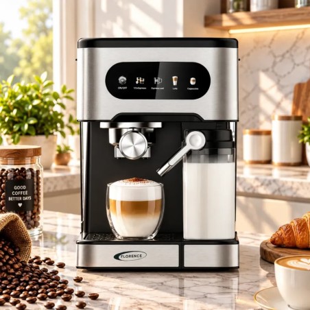 Machine à Café Expresso et Capsule 5en1 1350W 20 Bars - Florence HK-459