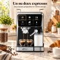 Machine à Café Expresso & Capsule 5en1 1350W 20 Bars - Florence HK456 Machine à Café Expresso & Capsule 5en1 1350W 20 Bars - Florence HK456