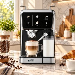 Machine à Café Expresso & Capsule 5en1 1350W 20 Bars - Florence HK456