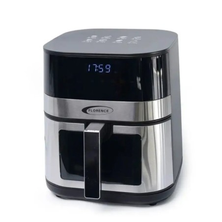 Air Fryer avec Afficheur Digital 5L 1400W Silver - Florence CY-5004-ED