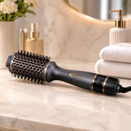 Brosse Coiffante 1000W avec Afficheur Température Gris - Florence HK449