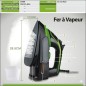 Fer à Repasser Vapeur 2000W Vert - DSP KD1004 Fer à Repasser Vapeur 2000W Vert - DSP KD1004