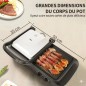 Appareil de Cuisson Grill Double Zone 1650W - DSP KB1050