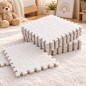 Tapis Puzzle en Moquette 10 Pièces Blanc Tapis Puzzle en Moquette 10 Pièces Blanc