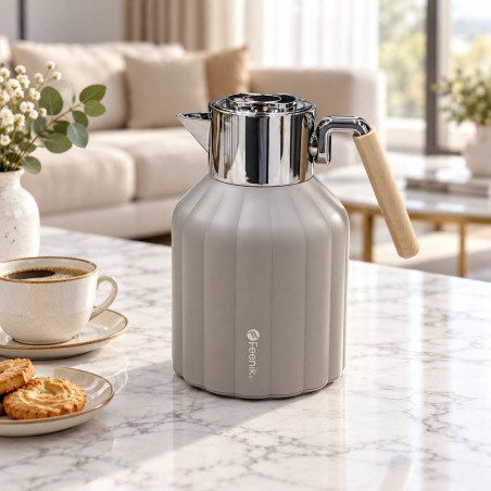Thermos Isotherme 1L en Plastique avec Intérieur en Verre