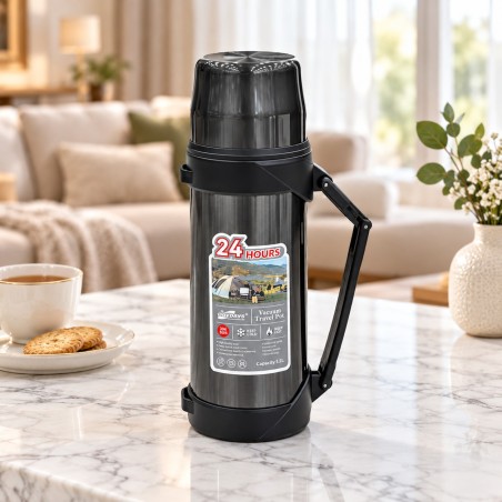 Thermos Isotherme 1.2L en Plastique avec Intérieur en Verre