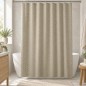 Rideau de Douche Imperméable 180×180 cm avec Bande Transparente Rideau de Douche Imperméable 180×180 cm avec Bande Transparente