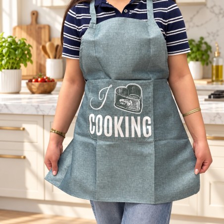 Tablier de Cuisine en Plastique avec Poche Frontale