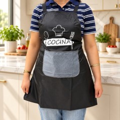 Tablier de Cuisine en Plastique avec Poche Frontale