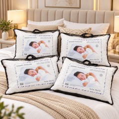 Pack 4 Oreillers en Microfibres 50×70 cm
