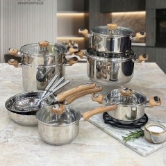 Service de Cuisson en Inox 18/10 18 Pièces – Mixstar MS-1801