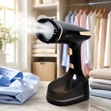 Défroisseur Vapeur à Main 1500W 300ml Noir - Florence HK-403