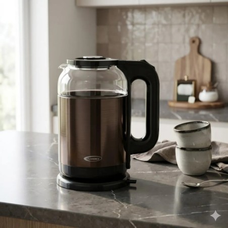 Bouilloire Électrique 1500W 2L Bronze - Florence HK-415