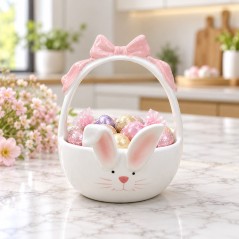 Panier Décoratif Lapin avec Anse